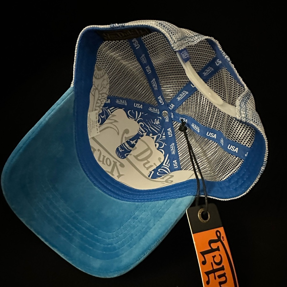 Von Dutch Sky Blue Cap with Mesh - Picture 2 of 2